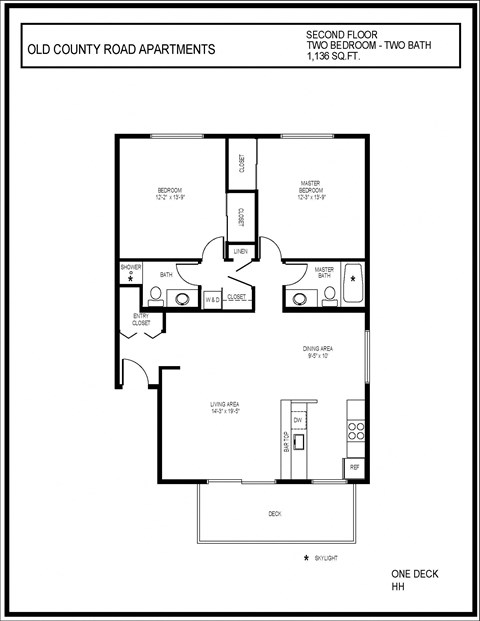 the floor plan of old country road apartments